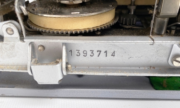 Olympia "SM4" serial number location...