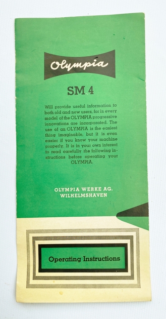 Olympia "SM4" the manual...