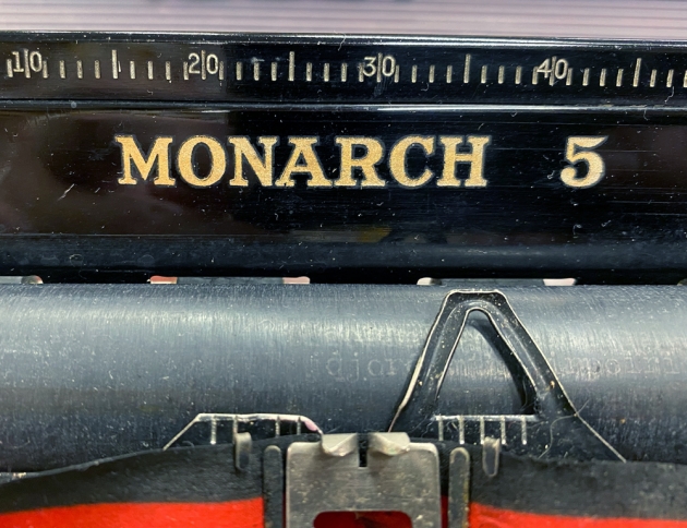 Remington "Monarch 5" from the logo on the top...