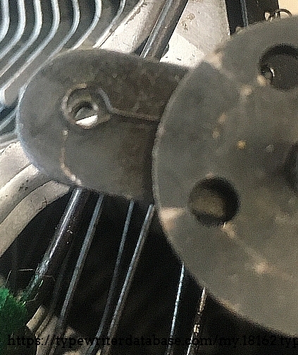 the simple ribbon spool brake spring in place