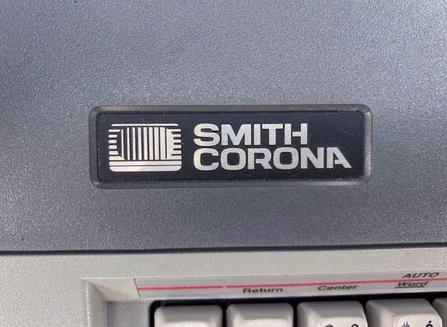 Smith Corona "SD 650" from the maker logo on the front...