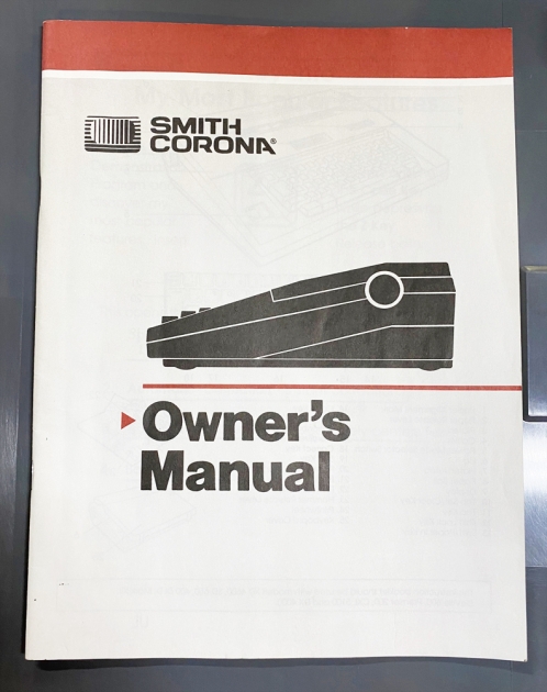 Smith Corona "SD 650" of the manual cover...