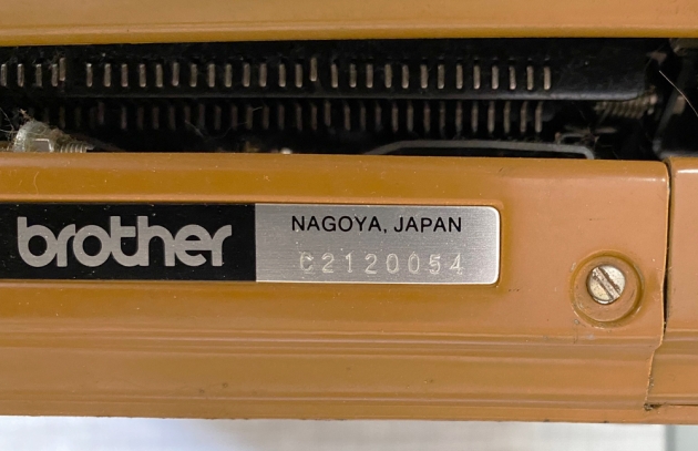 Brother "Activator 899" serial number location...