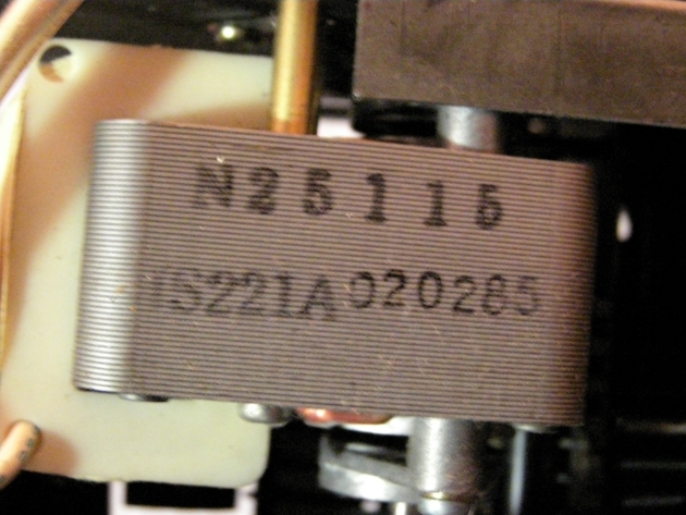 Stamp on the motor.