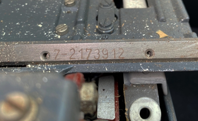 Olympia "SG3" serial number location...