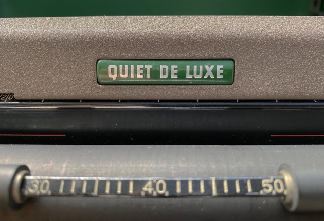 Royal "Quiet De Luxe" from the model logo on top...