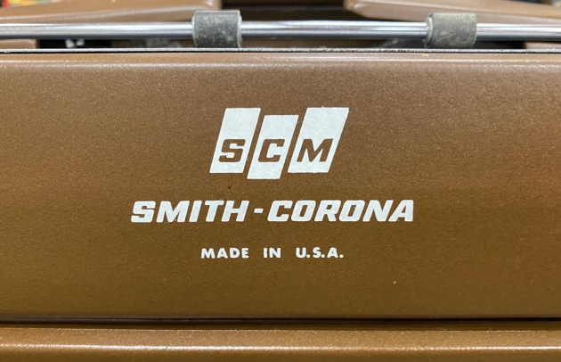 Smith Corona "Sterling" from the back...(detail)
