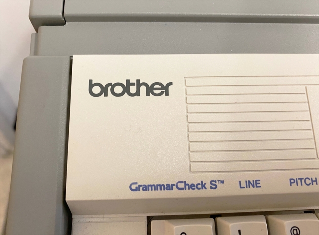 Brother "GX-9000" from the maker logo on the front....
