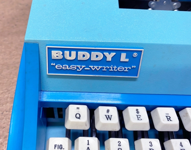 Buddy-L "Easy Writer 200" from the maker/model logo on the left...