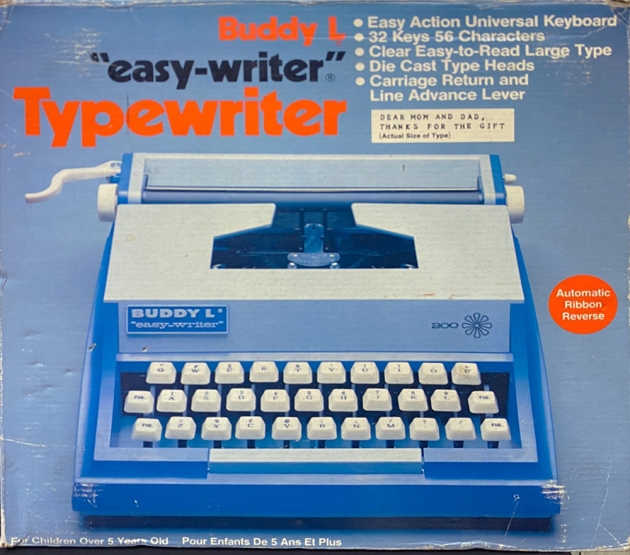 Buddy-L "Easy Writer 200" from the box it came in...
