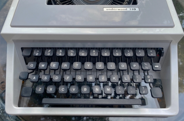 Underwood "310" from the keyboard...