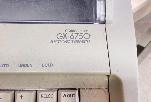 Brother "GX-6750" from the model logo, right...