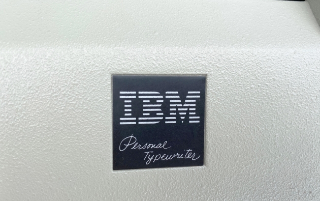 IBM "Personal Typewriter" from the maker/model logo on the top...