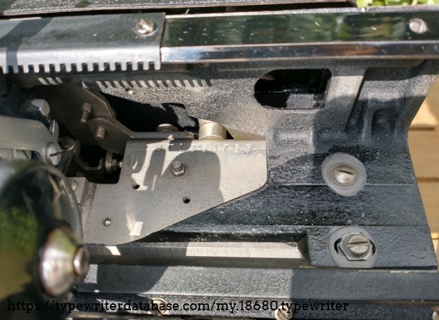 Serial number location (move platen to the left)