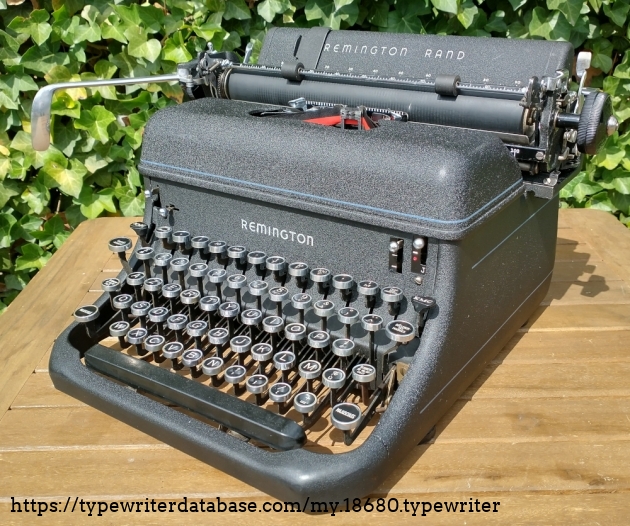 Front-right side of the typewriter.