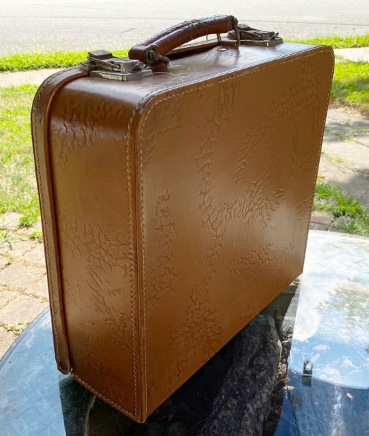Express "Express" deluxe leather travel case...(standing)