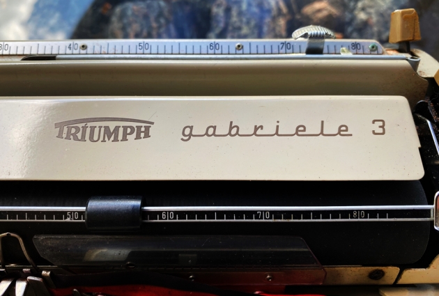 Triumph "Gabriele 3" from the maker/model logo on the top...