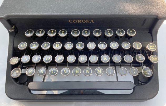Corona "Comet" from the keyboard...