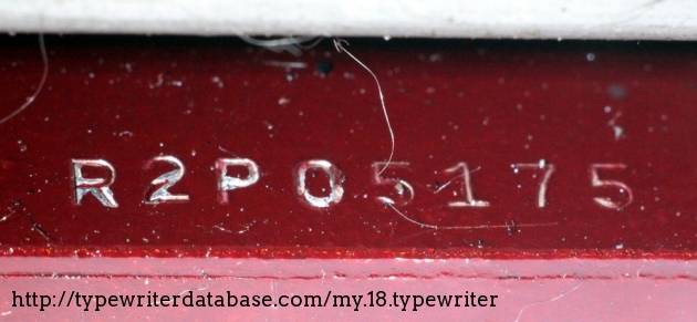 The paint chipping makes it appear that the serial number is composed of two groups of 4, which might suggest the serial number is r2po5175 rather than r2p05175. Why is this important? because the former number would date to 1929, and the latter to 1939. 

Note however that by 1939, Corona 4 production was very low, no more than a few hundred machines every 2 months. Thus, series 5175 would have been impossible in 1939 - making the questioned digit a ZERO, and this machine dates to 1929.