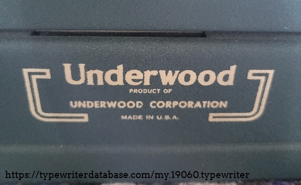 Company branding on back of machine - Made in U.S.A.