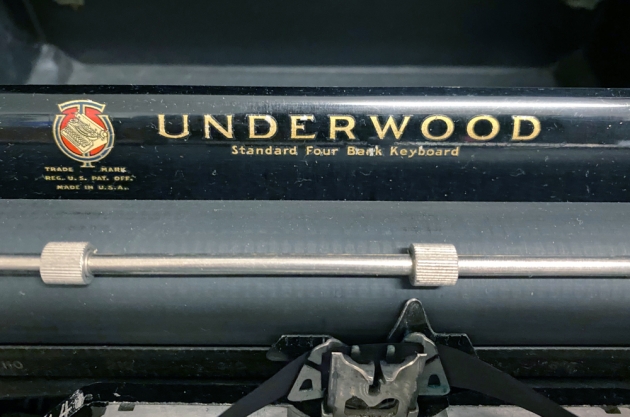Underwood "Portable 4 Bank" from the maker logo on the top...