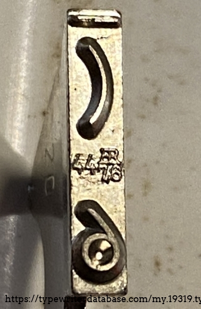 37. In addition to the Ransmayer & Rondrian logo, on the type slugs are two numbers: 44 and 7,6.