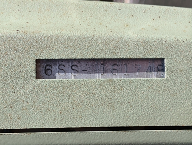 Serial number on bottom