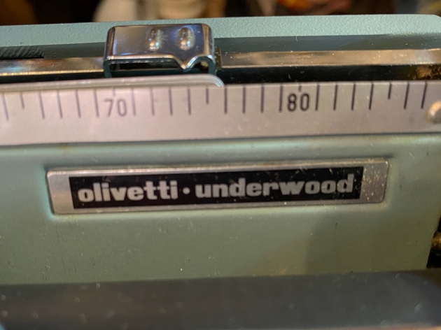 Olivetti "Lettera 32" from the maker logo on the top...