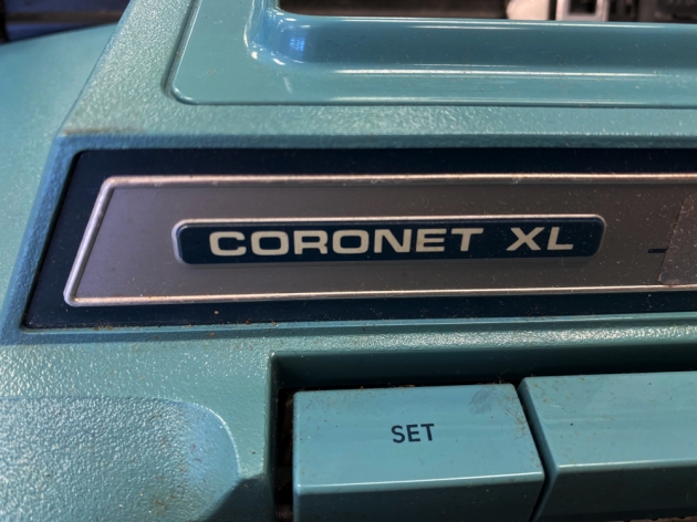 Smith Corona "Coronamatic Coronet XL" from  the model  logo on the front...