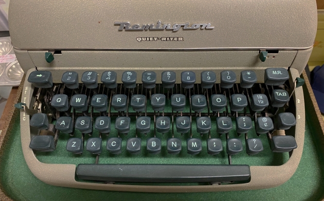 Remington "Quiet-Riter" from the keyboard...