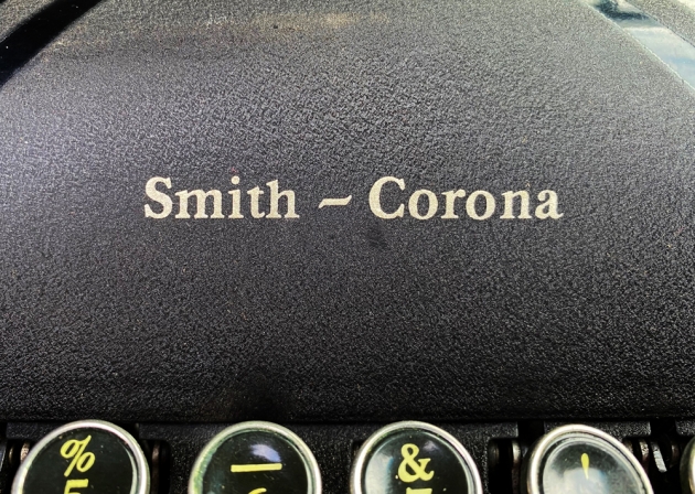 Smith Corona "Silent" from the maker logo above the keyboard...