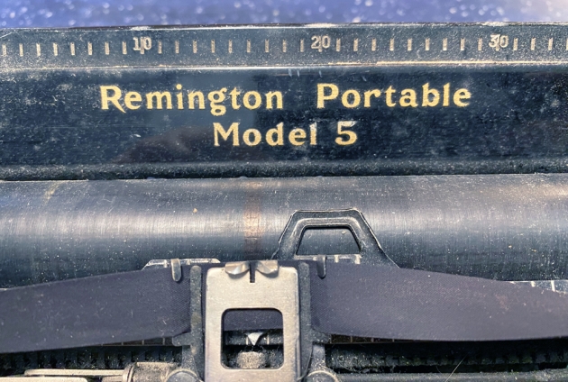 Remington "Portable 5" from the logo on the top...
