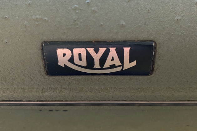 Royal "KMG" from the maker logo on the front...