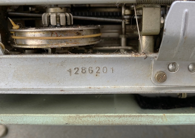 Olympia "SM3" serial number location...