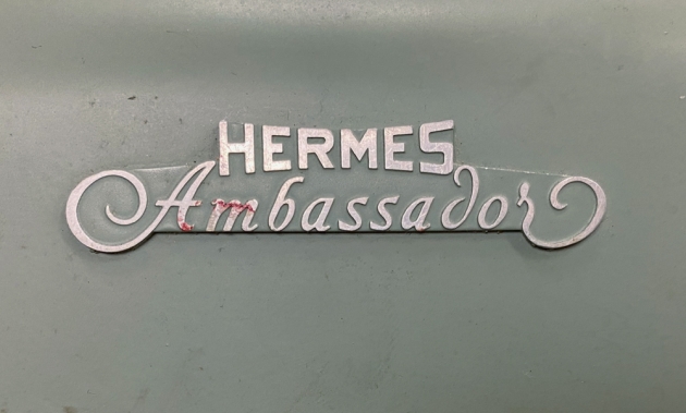 Hermes "Ambassador" from the maker/model logo on the ribbon cover...