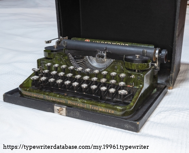 Typewriter in Case.