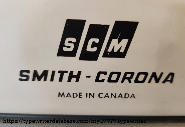 1966 Smith Corona Galaxie Deluxe 10 "made in Canada"
