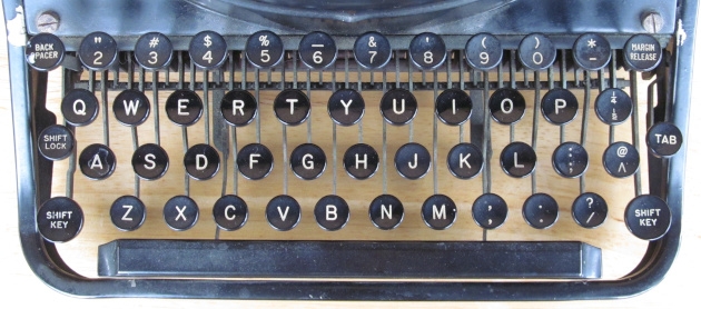 The keyboard has a caret instead of a ¢ sign. It’s a useful character for imperfect typists, and I’m surprised not to find it on more typewriters.