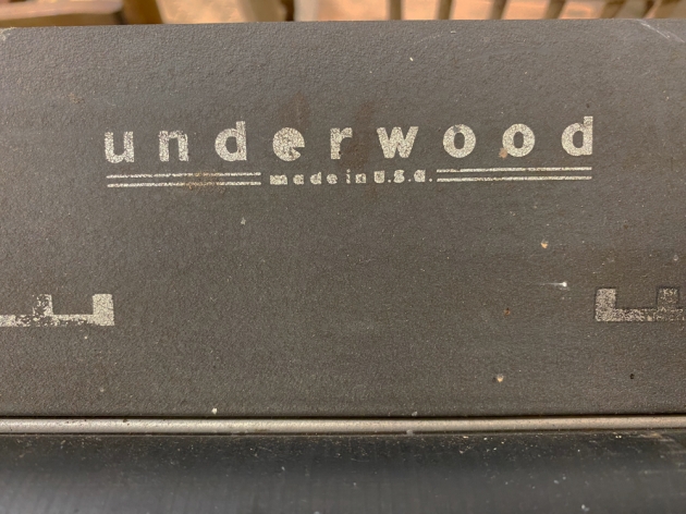 Underwood "SX" from the logo on the top...