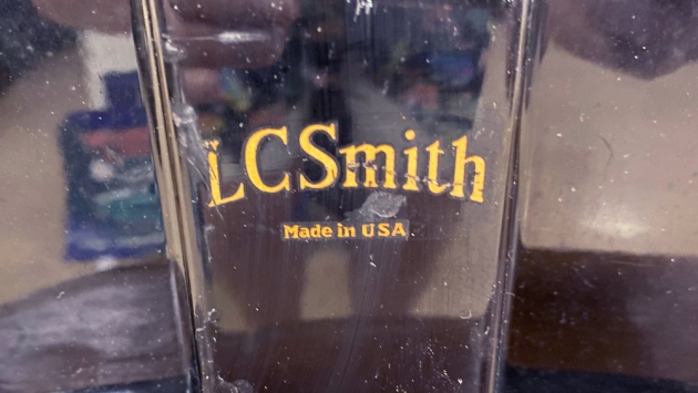 L.C. Smith "8" from the maker logo on the back...
