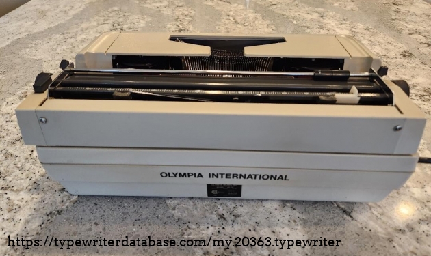 1984 Olympia CE-12 electric typewriter rear view