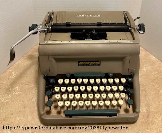 Underwood Golden Touch - Front View