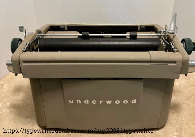 Underwood Golden Touch - Back View