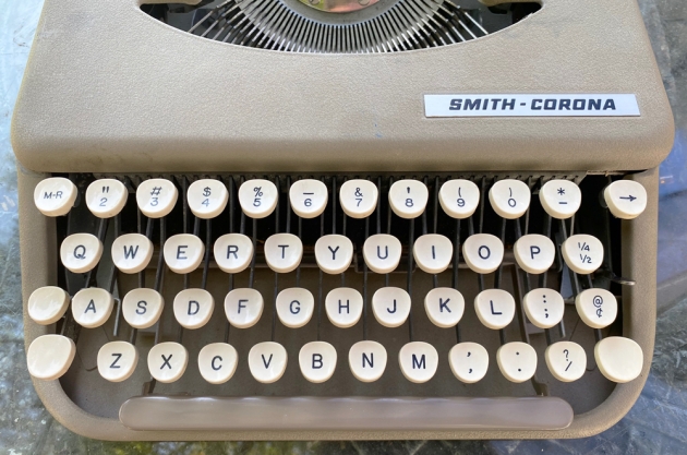 Smith Corona "Skyriter" from the keyboard...