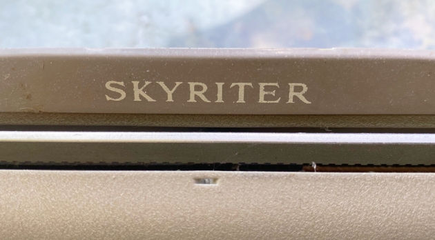 Smith Corona "Skyriter" from the model logo at the top...
