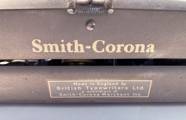 Smith Corona "Skyriter" from the back...(detail)