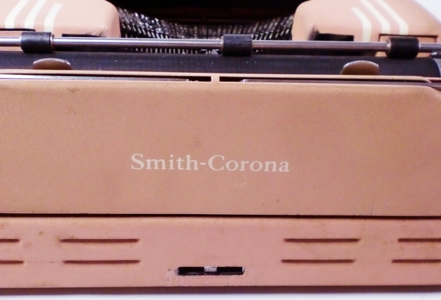 Smith Corona "Silent Super" from the back...(detail)