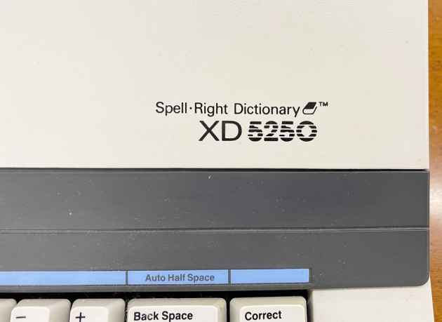 Smith Corona "XD 5250" from the model logo above the keyboard...