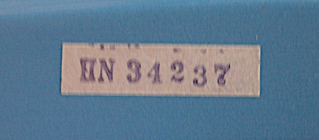 A blurred picture of the date-code sticker. It’s legible, but someday I’ll replace it with a better picture. If I remember.