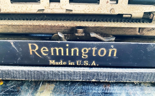 "Remington Portable" from the back... (detail)